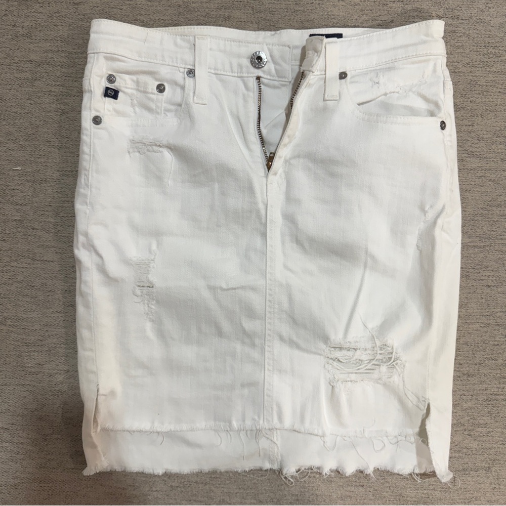 AG JEANS High Waisted Denim Pencil Skirt